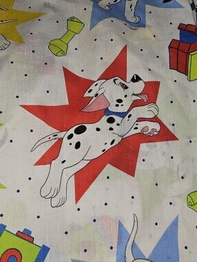 Dundee Disney 101 Dalmations Baby Bedding Set Fitted And Flat Sheet Vintage